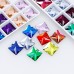 DZ 4068 12mm crystal sew on rhinestone square shape DZ 4068 12mm crystal sew on rhinestone square shape